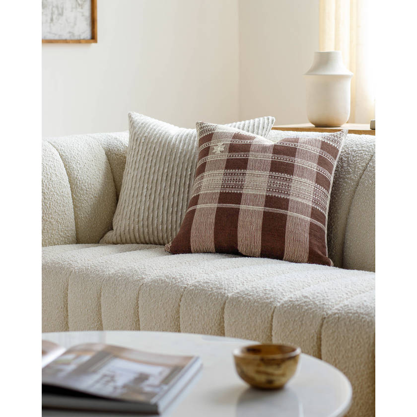 Myrna Dark Brown Pillow Cover - Becki Owen x Livabliss