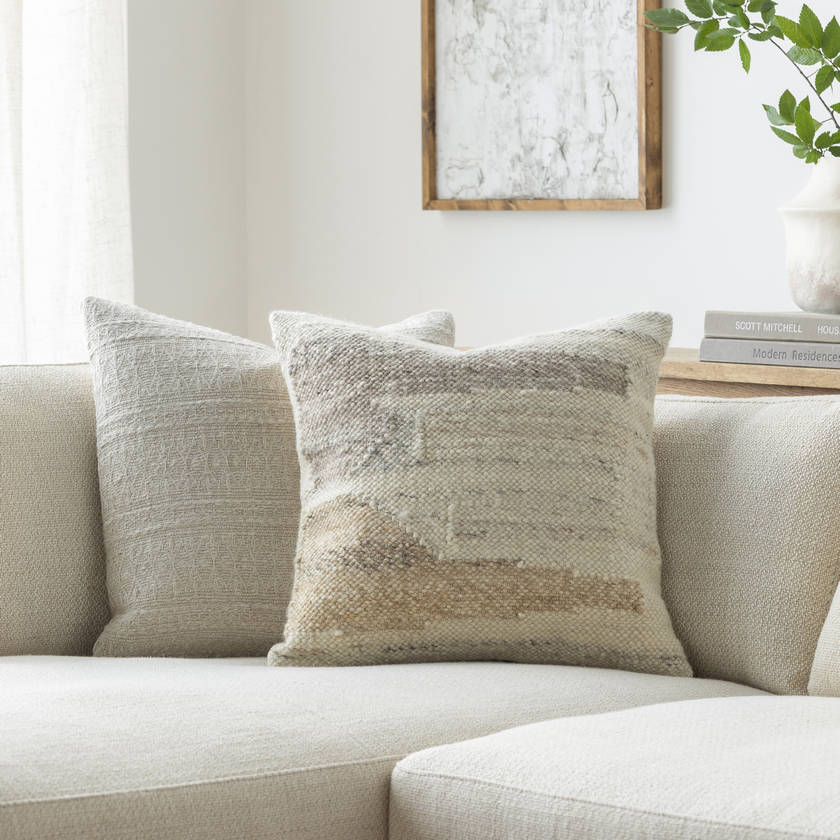 Pebbles Tan Pillow Cover