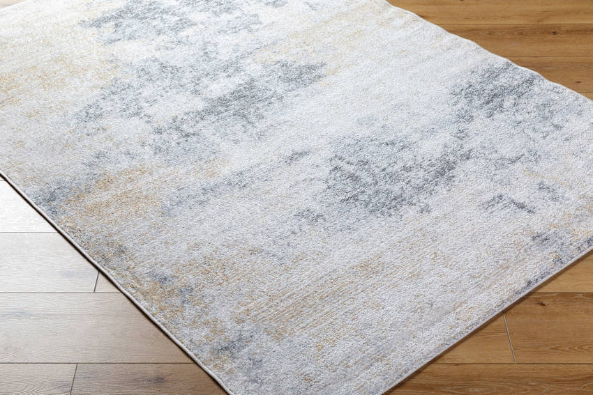 Parks Modern Charcoal/Amber Area Rug
