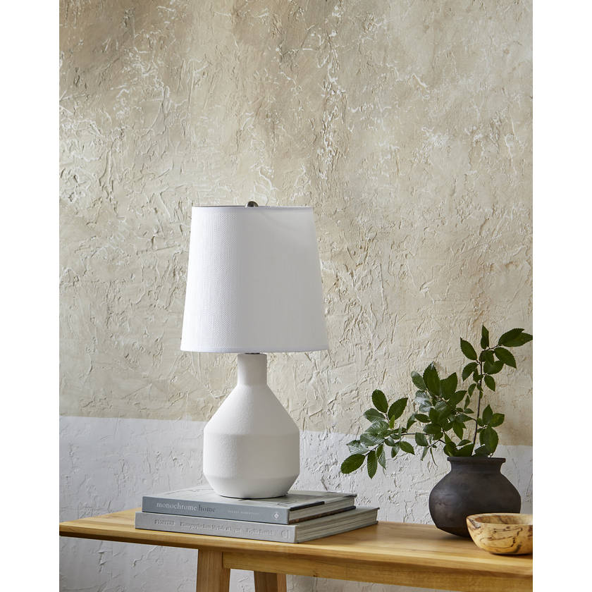 Noami Rustic White Table Lamp