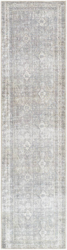 Fisher Traditional Black Washable Area Rug