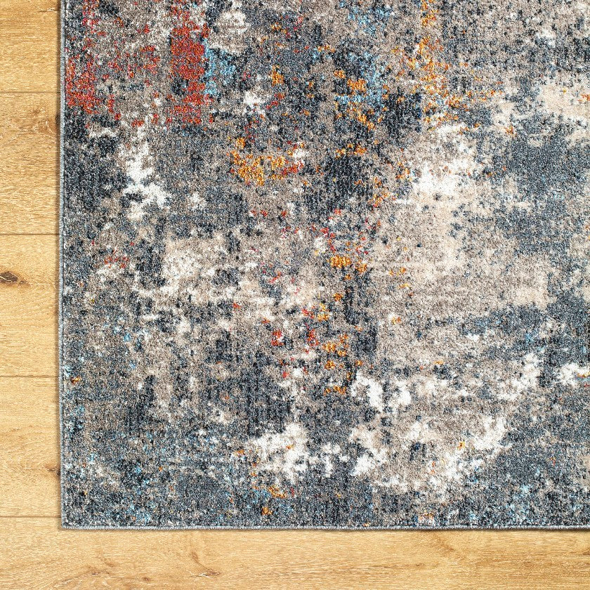 Shenika Modern Light Brown/Charcoal Area Rug