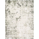 Jeaninne Solid and Border Dark Olive Area Rug