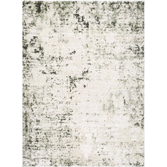 Jeaninne Solid and Border Dark Olive Area Rug