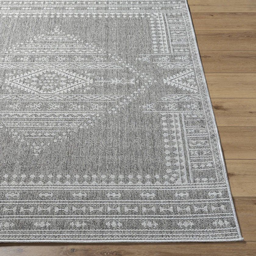 Leiha Cottage Medium Gray Area Rug