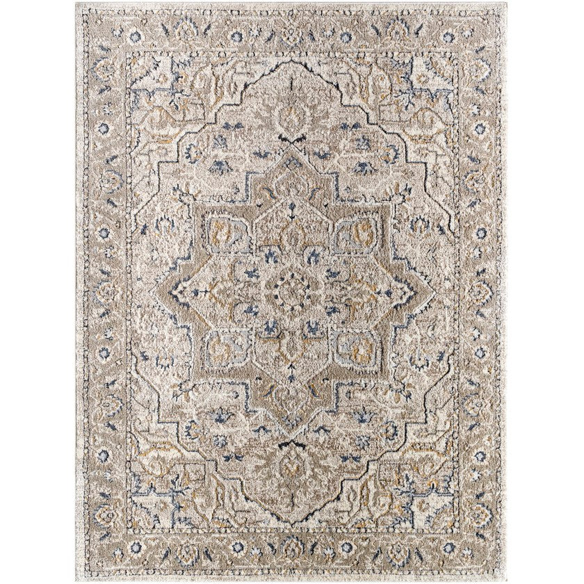Ralphael Traditional Dark Brown Area Rug