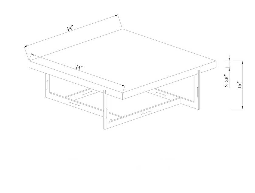 Lakeya Gray Coffee Table
