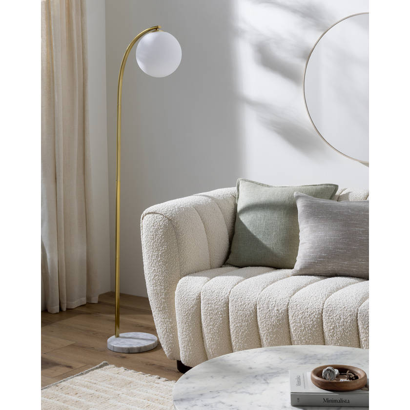 Azim Traditional Light Gray Floor Lamp