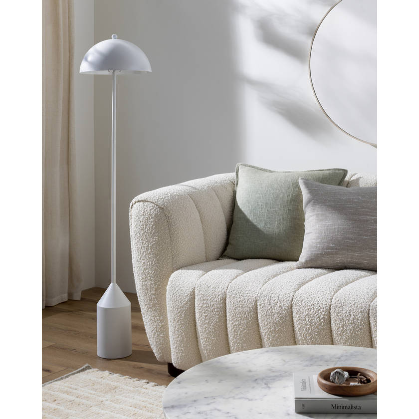Starlena Rustic White Floor Lamp
