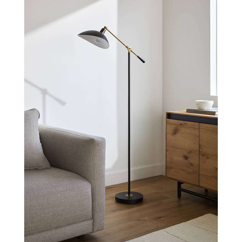 Adeel Cottage Black Floor Lamp