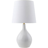 Thomasine Modern White Table Lamp