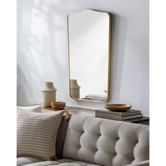 Estephanie Modern Gold Wall Mirror