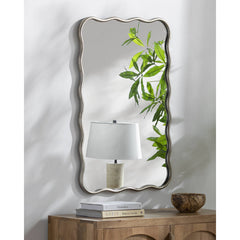 Kamica Modern Metallic - Silver Wall Mirror