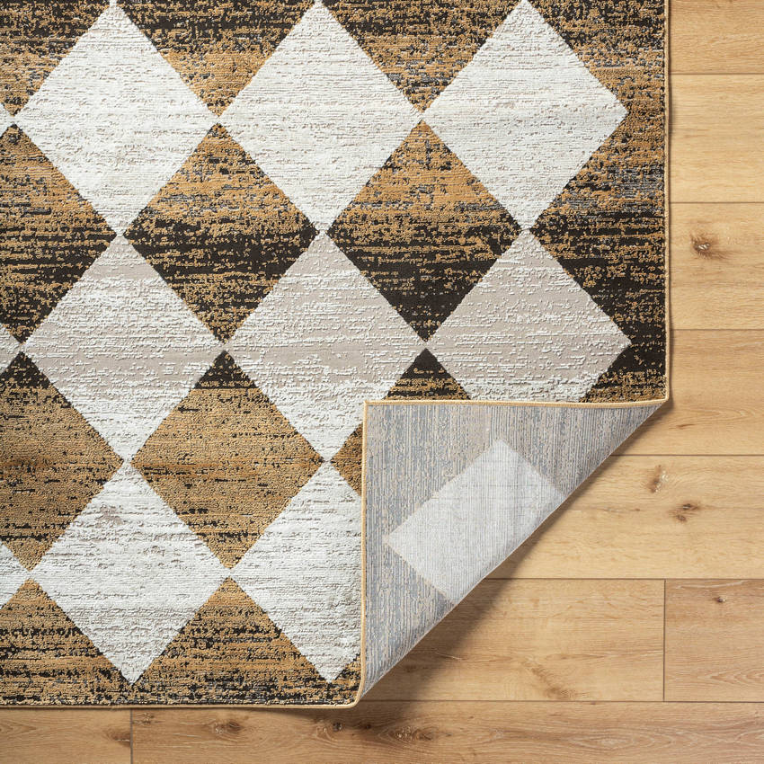 Eligio Modern Charcoal/Mustard Area Rug