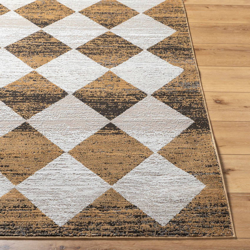 Eligio Modern Charcoal/Mustard Area Rug