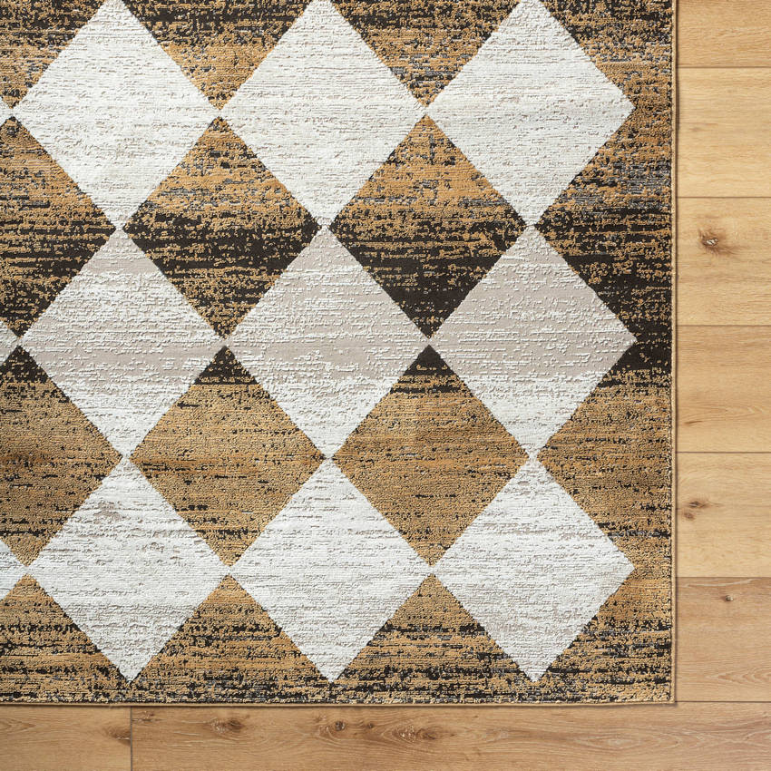 Eligio Modern Charcoal/Mustard Area Rug