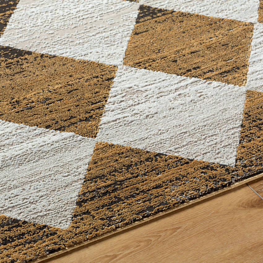 Eligio Modern Charcoal/Mustard Area Rug