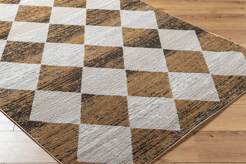 Eligio Modern Charcoal/Mustard Area Rug