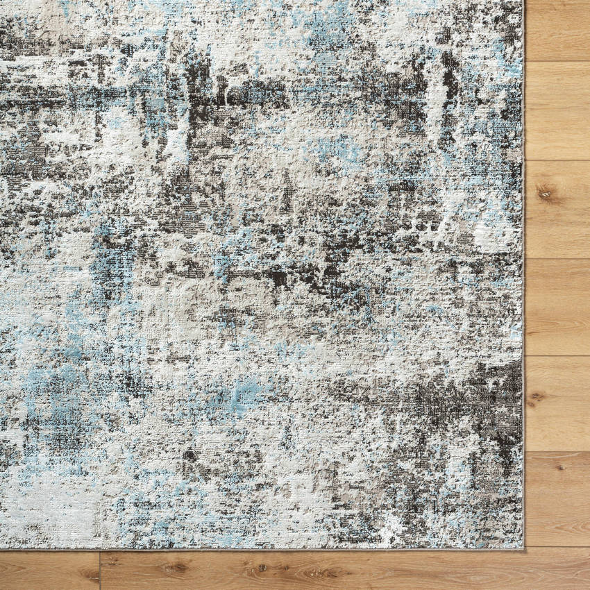 Danina Rustic Charcoal/Blue Area Rug