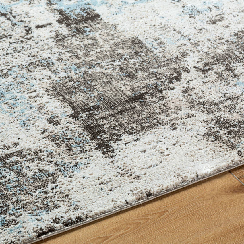 Danina Rustic Charcoal/Blue Area Rug
