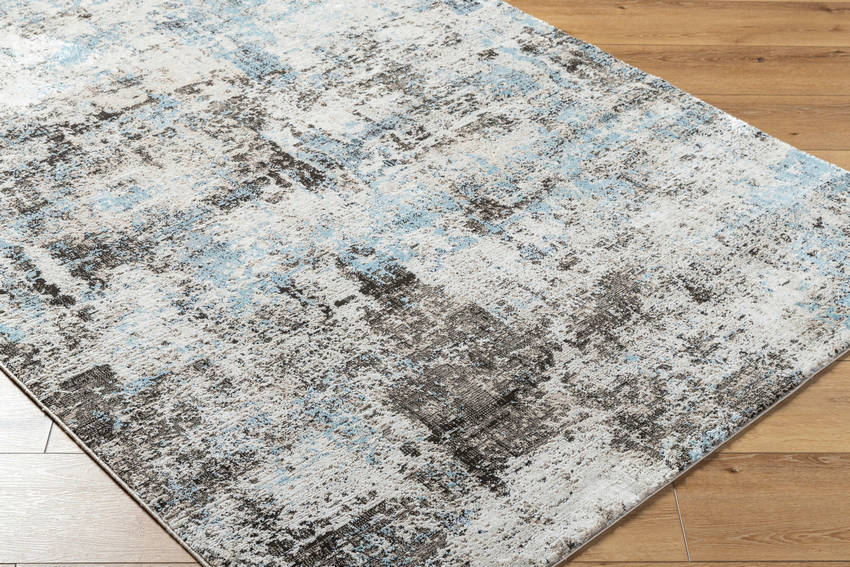 Danina Rustic Charcoal/Blue Area Rug