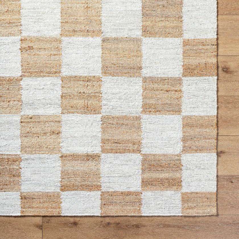 Kamey Texture Tan/Off-White Area Rug - Becki Owens x Livabliss