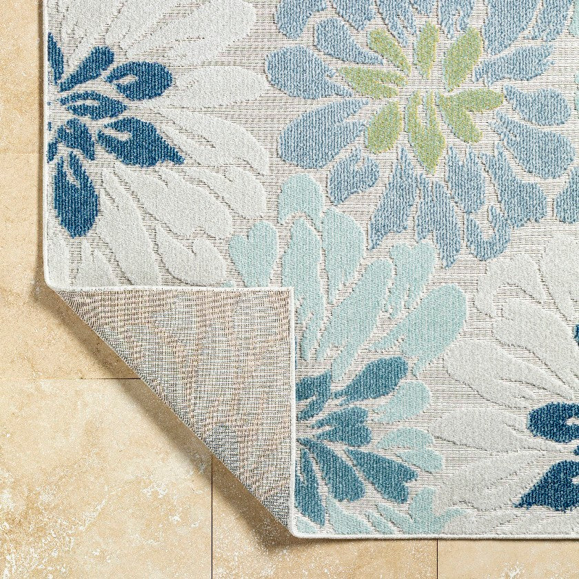 Mohit Coastal Pale Blue Area Rug