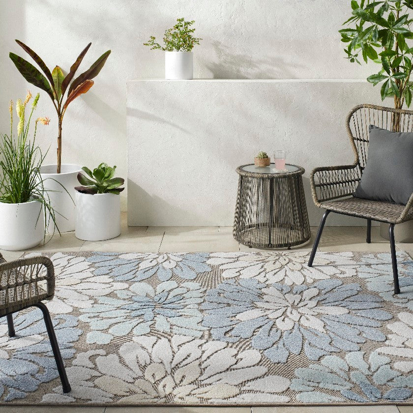 Mohit Coastal Light Brown Area Rug