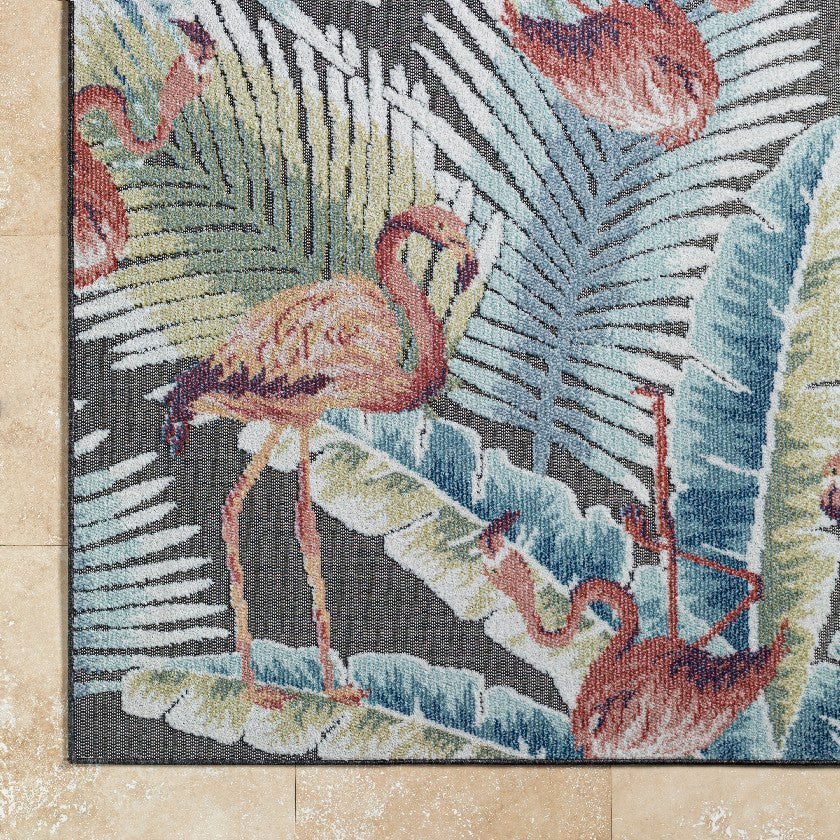 Shafiq Coastal Charcoal Area Rug