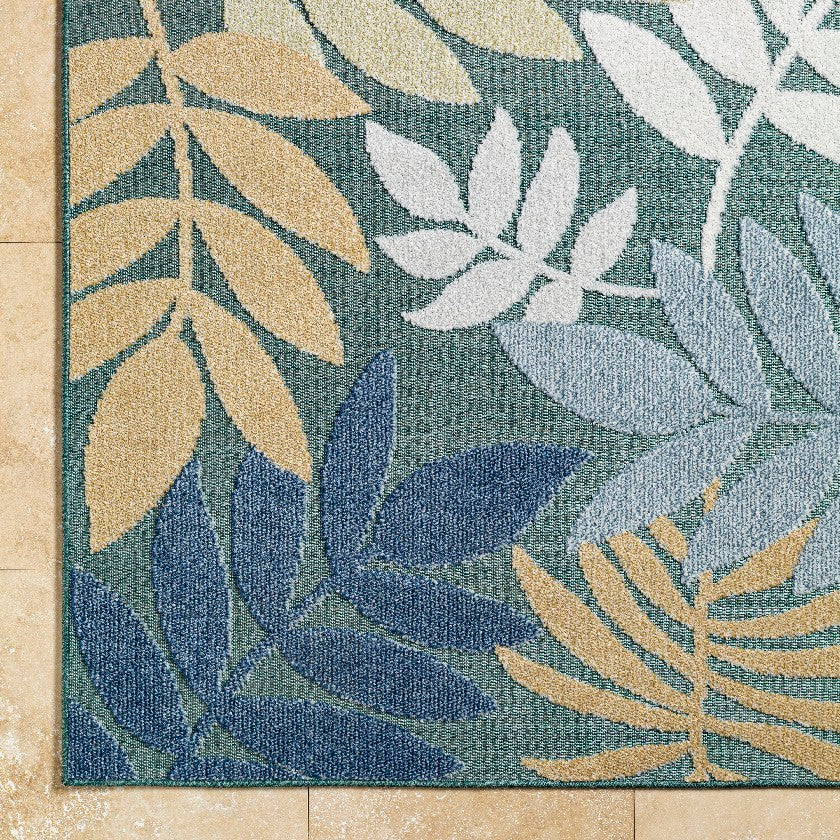 Iban Coastal Medium Green Area Rug