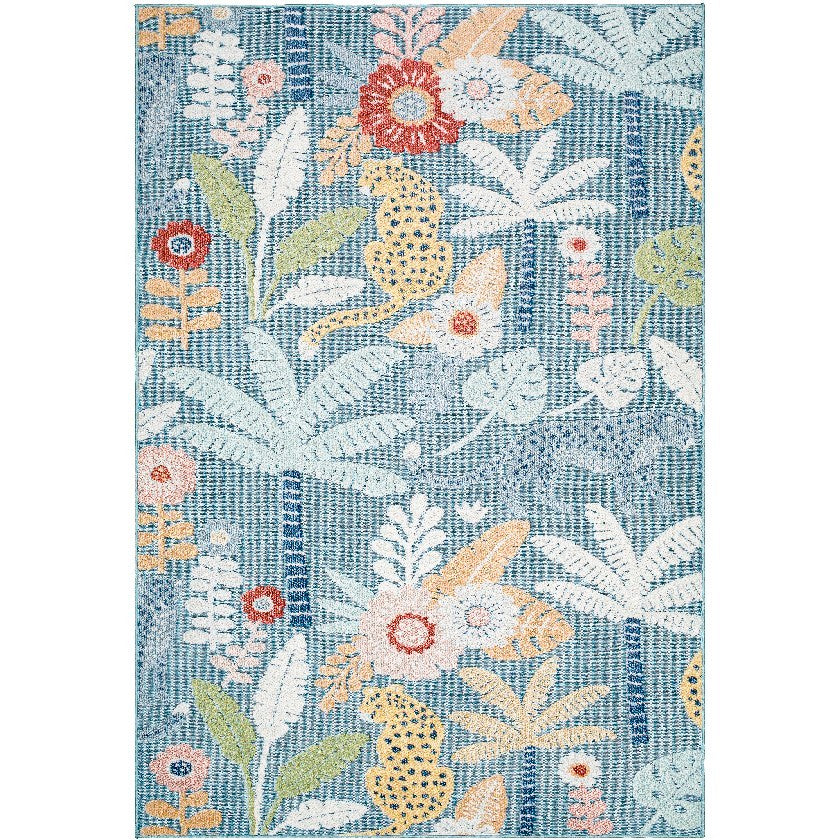 Marquite Coastal Pale Blue Area Rug