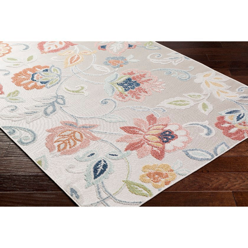 Ottis Coastal Cream/Rust Area Rug