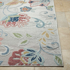 Ottis Coastal Cream/Rust Area Rug