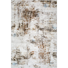 Mizraim Rustic Dark Brown Area Rug