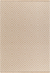 Ayn Cottage Tan/Light Beige Washable Area Rug