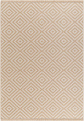 Ayn Cottage Tan/Light Beige Washable Area Rug