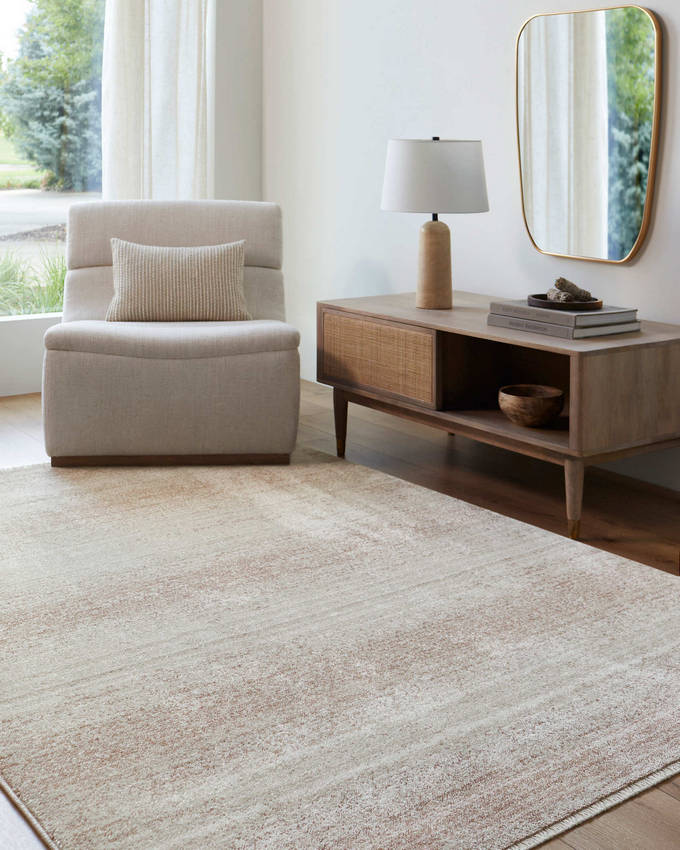 Rasheed Modern Rust Area Rug