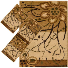 Paulino Cottage Dark Brown/Black Area Rug