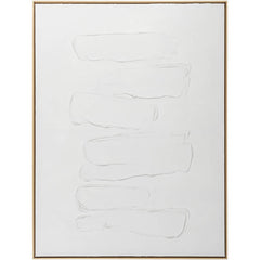 Iram White/Brown Wall Art Piece