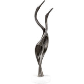 Luvia Metallic - Silver Decorative Sculpture