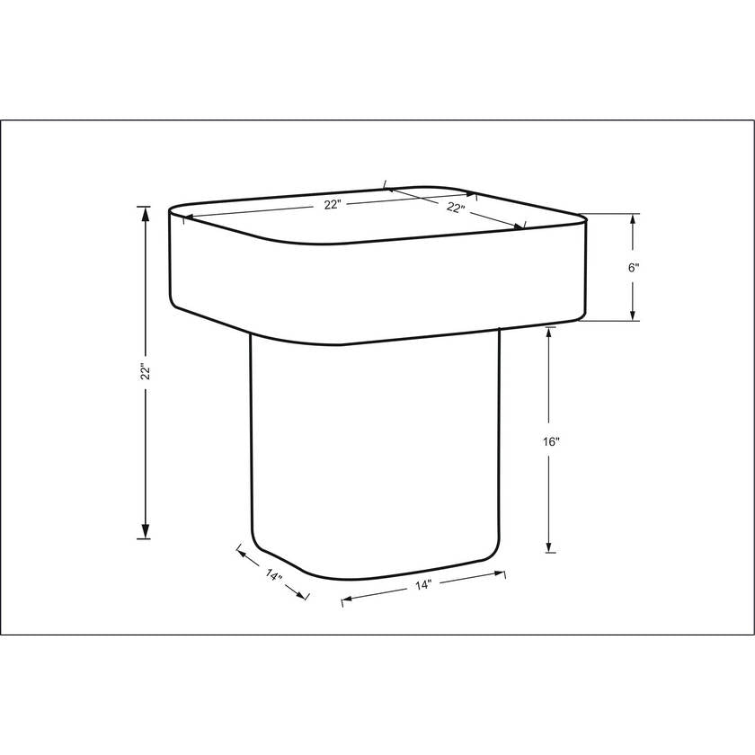 Shakeena Brown End Table