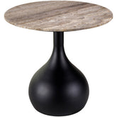 Tramane Cream/Black End Table