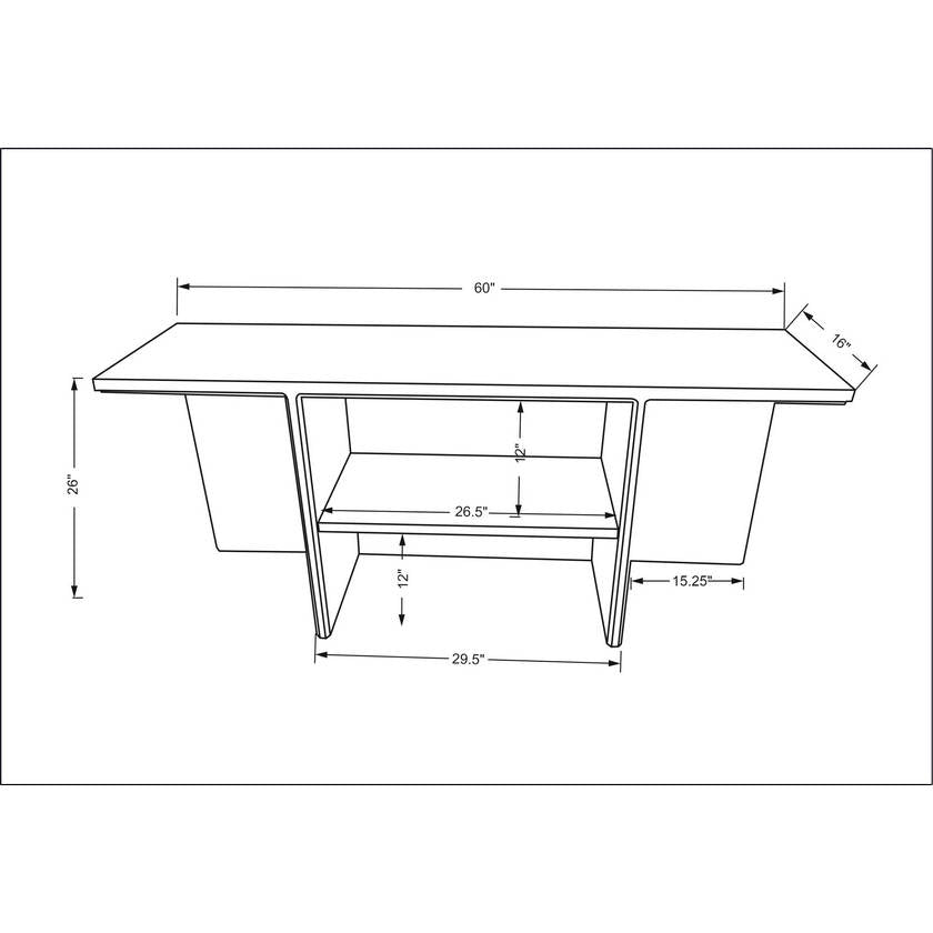 Princeston Brown Console Table