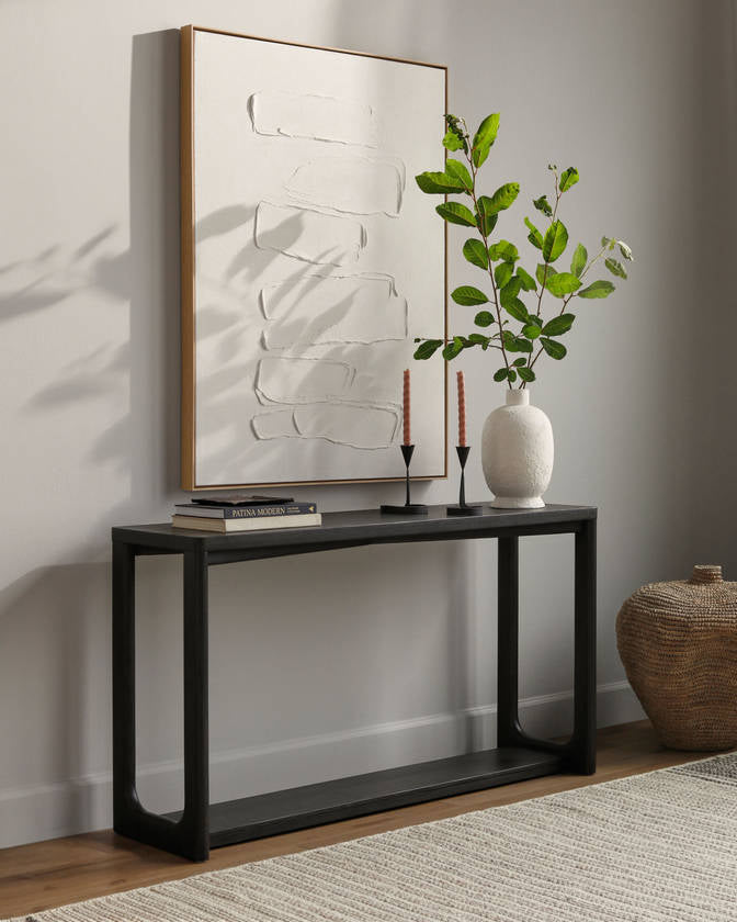 Melani Black Console Table