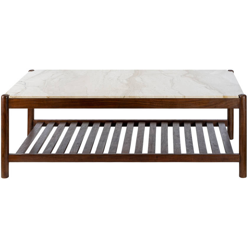 Marcelina Cream/Brown Coffee Table