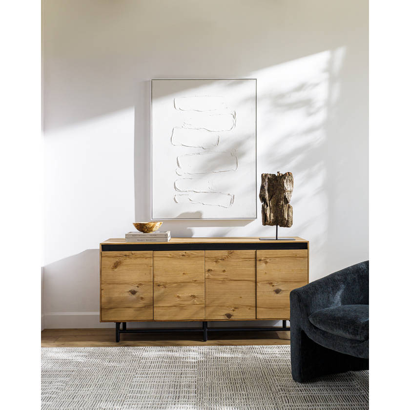Yomara Black/Brown Sideboard
