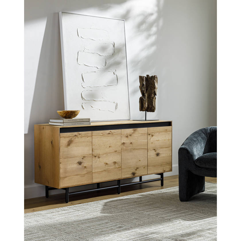 Yomara Black/Brown Sideboard