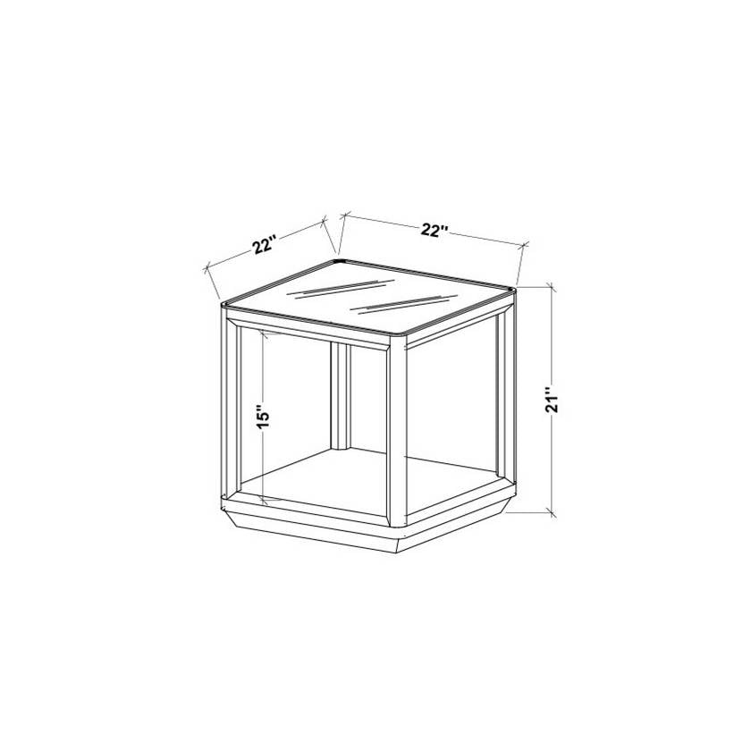 Kynan Wheat End Table