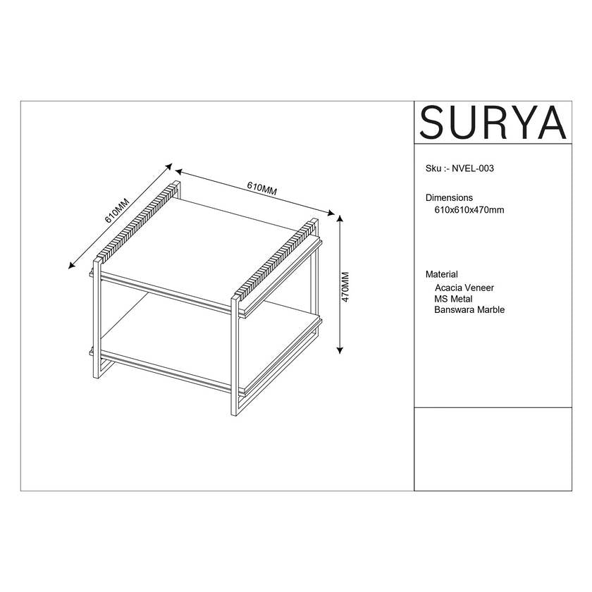 Jawaan White End Table