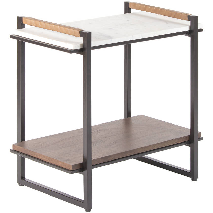 Dashan White End Table